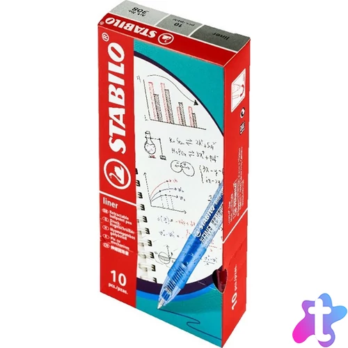 Stabilo Liner 308 10 db/csomag piros golyóstoll