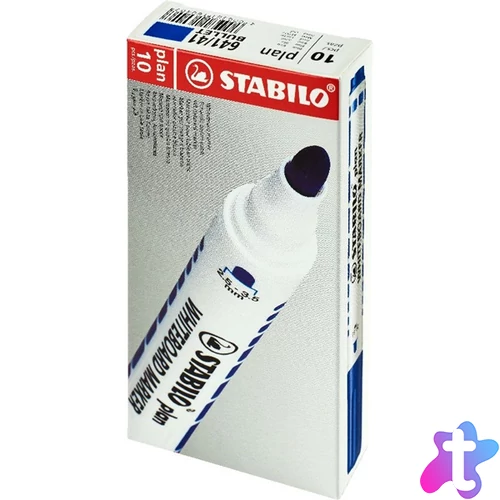 Stabilo Plan 10db/csomag kék gömb hegyű táblafilc
