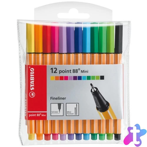 Stabilo Point 88 Mini 12db-os vegyes színű tűfilc készlet