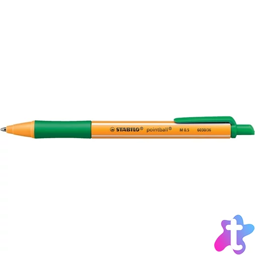 Stabilo pointball nyomógombos zöld golyóstoll