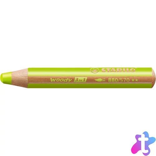 Stabilo Woody világoszöld krétaceruza