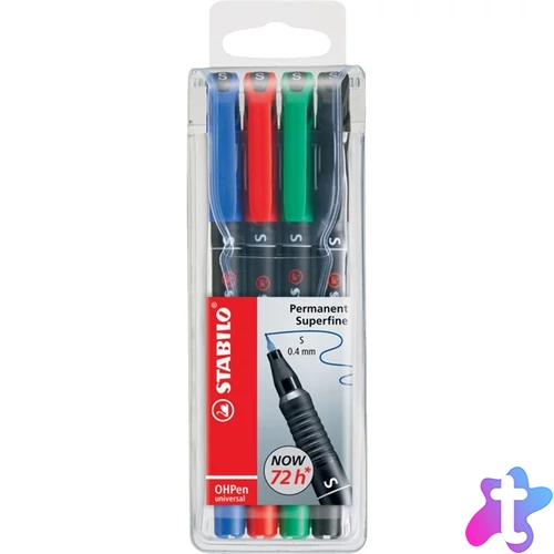 Stabilo OHPen 841 S 4db-os vegyes színű permanent marker készlet