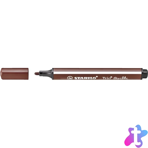 Stabilo Trio Scribbi barna filctoll
