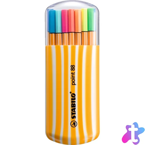 Stabilo Point 88 Zebrui neon 15+5db-os vegyes színű tűfilc készlet