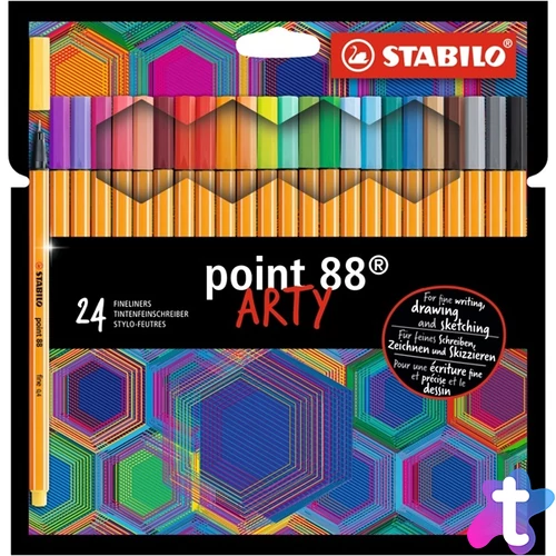 Stabilo ARTY Point 88 24db-os vegyes színű tűfilc készlet