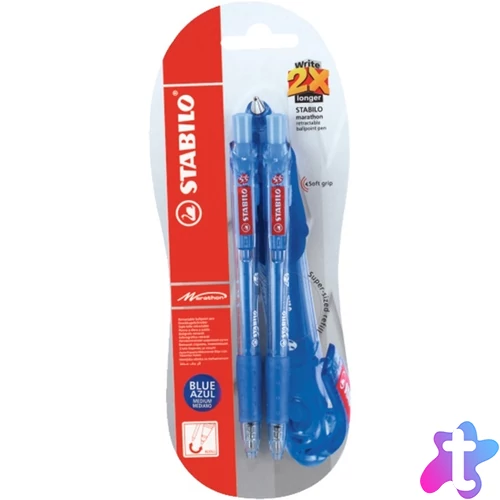Stabilo Marathon 318 2db-os kék golyóstoll