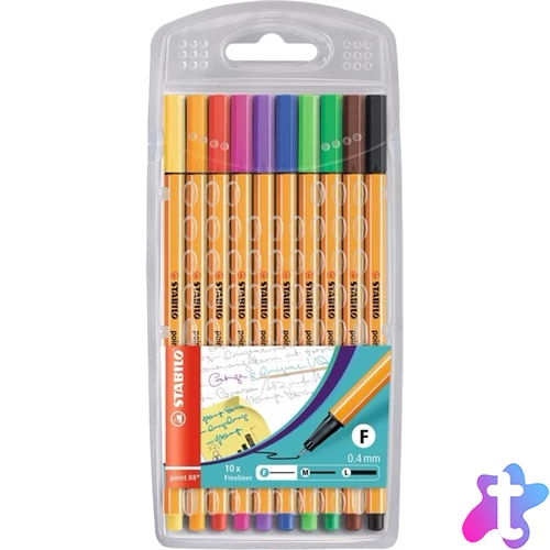 Stabilo Point 88 10db-os vegyes színű tűfilc készlet