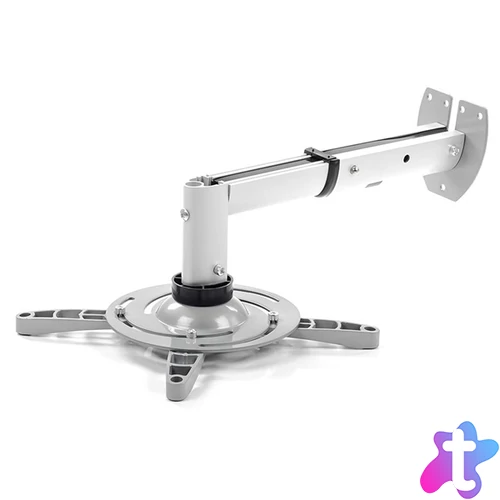 Stell SHO 1092 25 -33cm, 15°, 15kg ezüst fali kihúzható projektor tartó