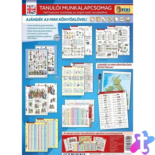 Tanulói munkalapcsomag az angol nyelv tanulásához