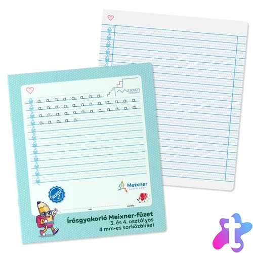 ICO Süni 3-4. oszt. írás gyakorló Meixner-féle sulikész vonalas füzet