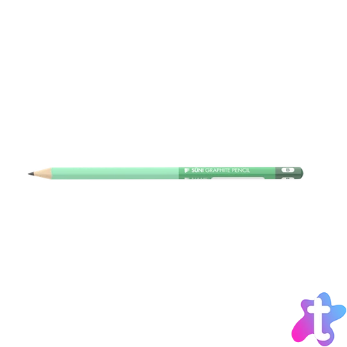 ICO Süni D12 háromszögletű B DP olivazöld grafitceruza