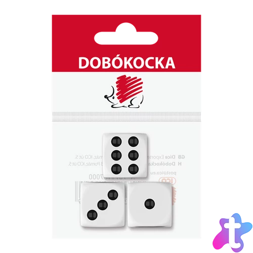 ICO Süni 3 db dobókocka