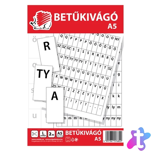 ICO Süni A5 2 lap betűkivágó