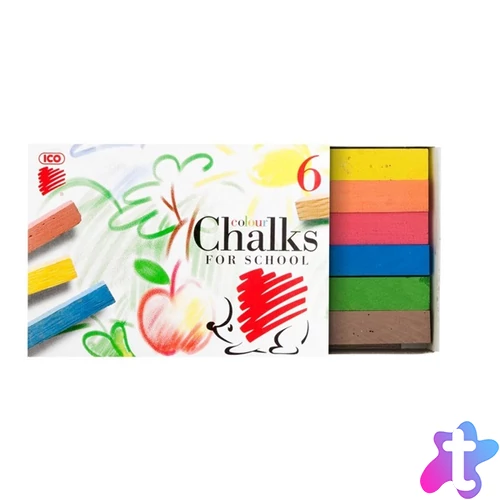 ICO Süni 6db-os vegyes színű színes kréta