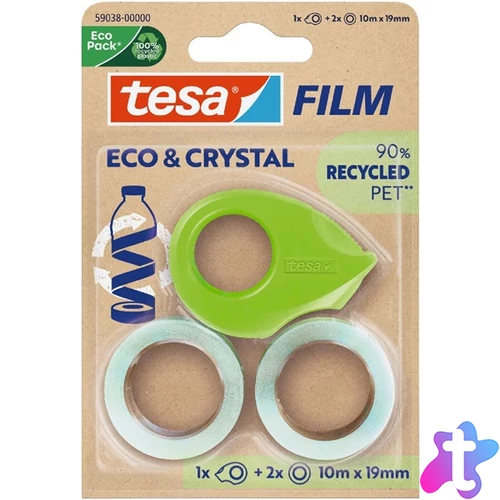 Tesa 59038 Eco&Crystal 10m x 19 mm 3in1 ragasztószalag
