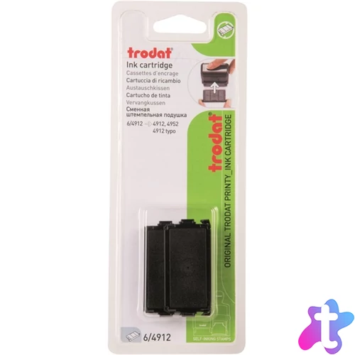 Trodat 6/B4912 2db fekete bélyegzőpárna