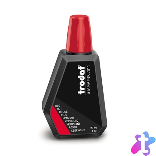 Trodat 7011 28ml piros bélyegzőfesték
