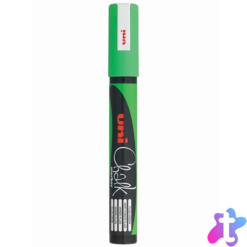 Uni Chalk PWE-5M fluor zöld folyékony krétafilc