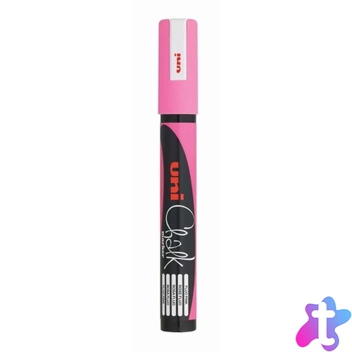 Uni Chalk PWE-5M fluor pink folyékony krétafilc