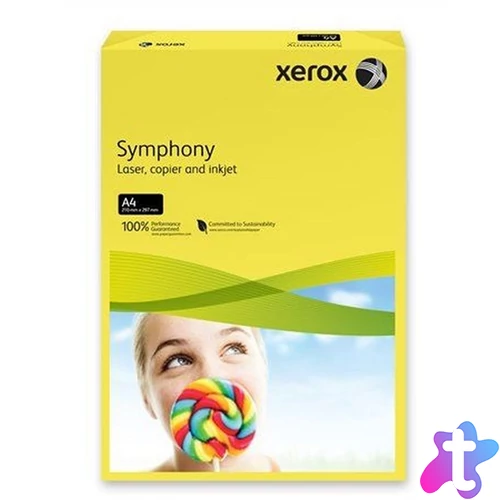 Xerox Symphony A4 80g intenzív citrom másolópapír