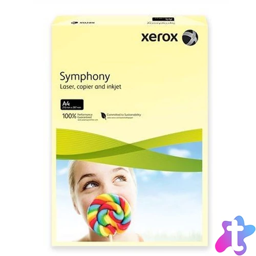 Xerox Symphony A4 80g pasztell citrom másolópapír