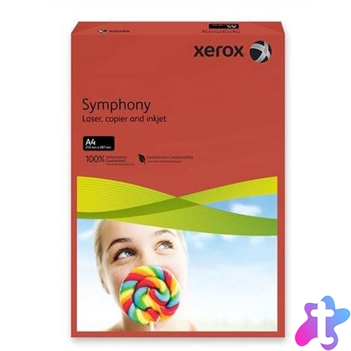 Xerox Symphony A4 160g intenzív vörös másolópapír