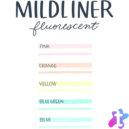 Zebra Mildliner Fluorescent 5db-os kettős végű szövegkiemelő készlet