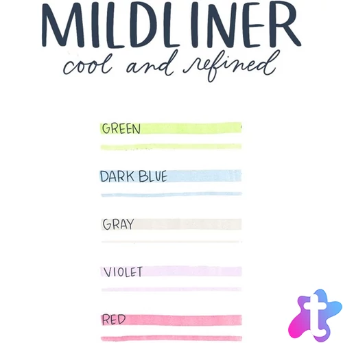 Zebra Mildliner Cool&Refined 5db-os kettős végű szövegkiemelő készlet