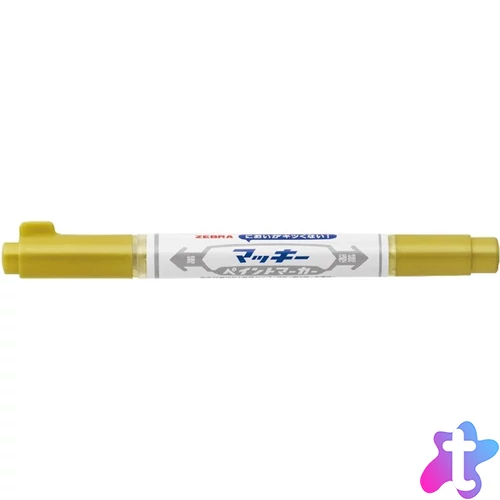 Zebra Mckie Extra Fine arany kétvégű lakkmarker