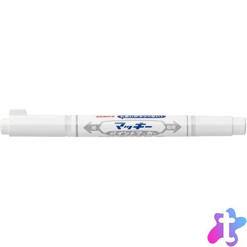 Zebra Mckie Extra Fine fehér kétvégű lakkmarker