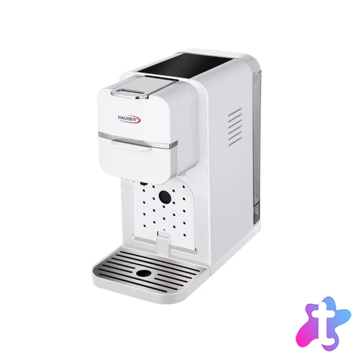 HAUSER CE-940W multifunkciós kávéfőző, Nespresso és Dolce Gusto kompatibilis, 1350 W, max. 20 bar nyomás, 0,9 Literes víztartály, fehér