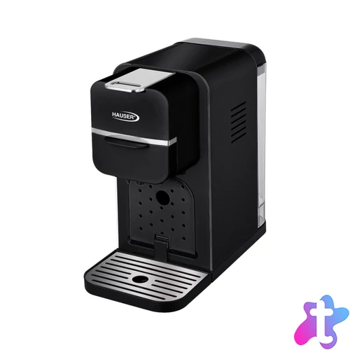 HAUSER CE-940B multifunkciós kávéfőző, Nespresso és Dolce Gusto kompatibilis, 1350 W, max. 20 bar nyomás, 0,9 Literes víztartály, fekete