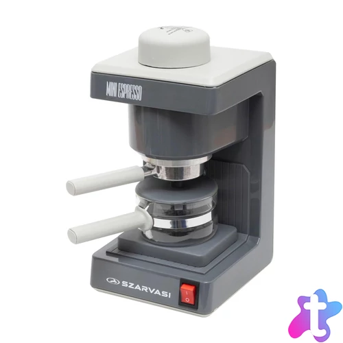 Szarvasi SZV-612/3 Mini Espresso kávéfőző 11959, 800 W, 3.04 bar, üveg kiöntő, hőkorlátozó, hőkioldó, szürke