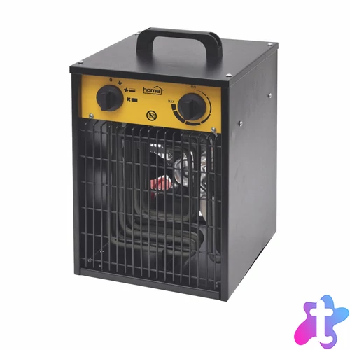 HOME FKI5 hordozható ventilátoros fűtőtest, max. 5000 W, 2 fokozat, termosztát, IPX4, dupla falú ház