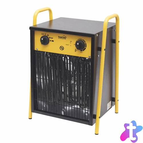 HOME FKI9 hordozható ventilátoros fűtőtest, max. 9000 W, 2 fokozat, termosztát, IPX4, dupla falú ház