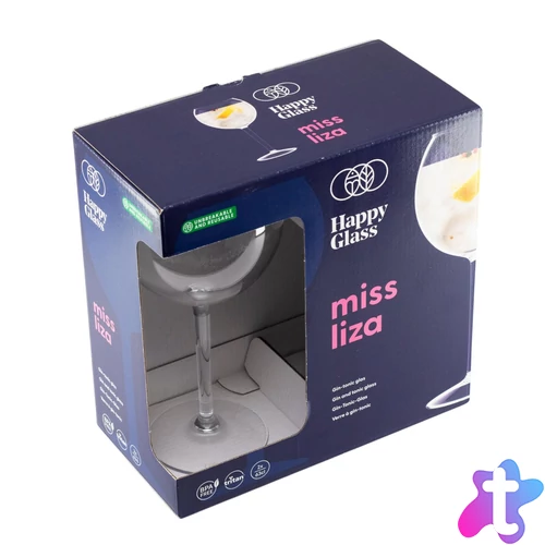 HappyGlass Miss Liza törhetetlen gin-tonic pohár, 63 cl, BPA mentes, élelmiszeripari minőség, 2 db / szett