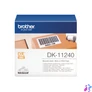 Kép 1/2 - BROTHER Etikett címke DK-11240, 102mm x 51mm, Elővágott (stancolt), Fehér alapon fekete, 600 db
