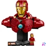 Kép 7/7 - LEGO® | Marvel Vasember MK4 mellszobor, megépíthető modell felnőtteknek, minifigurával 76327
