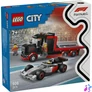 Kép 1/7 - LEGO® City F1®-es kamion egy F1®-es Audi versenyautóval játék 60493