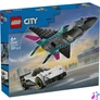 Kép 1/5 - LEGO® City Repülő vs. autó – Játékautók és repülőgép játékkészlet 60489