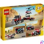 Kép 4/5 - LEGO® Creator Platós teherautó és helikopter játék 31146