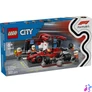 Kép 1/7 - LEGO® F1®-es boxutca és személyzet, Ferrari autóval, versenyautós játék 60443