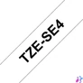 Kép 2/2 - Brother TZE-SE4 Tape Cassette (18mm) Black on White 8m címkenyomtató szalag