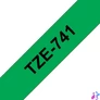 Kép 3/3 - Brother TZE-741 laminált P-touch szalag (18mm) Black on Green - 8m címkenyomtató szalag