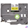 Kép 2/3 - Brother TZE-S621 laminált P-touch szalag (9mm) Black on Yellow - 8m címkenyomtató szalag