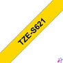 Kép 3/3 - Brother TZE-S621 laminált P-touch szalag (9mm) Black on Yellow - 8m címkenyomtató szalag