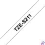 Kép 3/3 - Brother TZE-S211 laminált P-touch szalag (6mm) Black on White - 8m címkenyomtató szalag