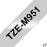 Kép 1/3 - Brother TZe-M951 laminált P-touch szalag (24mm) Black on Matt Silver - 8m címkenyomtató szalag