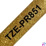 Kép 1/3 - Brother TZe-PR851 laminált P-touch szalag (24mm) Black on Gold - 8m címkenyomtató szalag