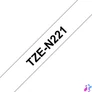 Kép 1/3 - Brother TZe-N221 P-touch szalag (9mm) Black on White - 8m címkenyomtató szalag